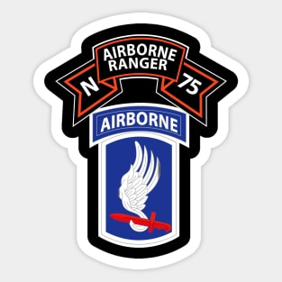 N Company Ranger Scroll - 173rd Airborne Brigade in Vietnam Sticker